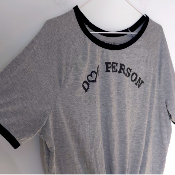 Fifth Sun Tee with front tie and Dog Person graphic - Picture 2 of 5